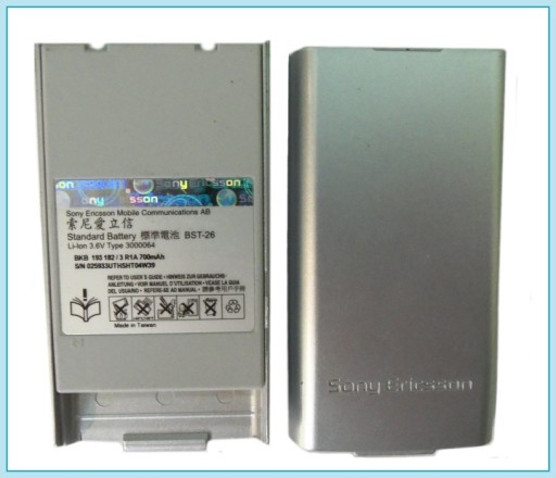 ОРИГИНАЛЬНЫЙ АККУМУЛЯТОР SONY ERICSSON SE BST-26*T100 T102 T105 T106