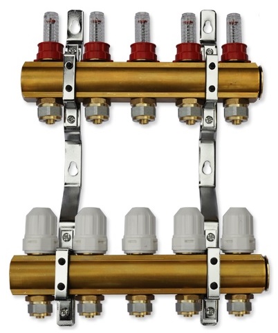 Коллектор для теплого пола 5 ДЛЯ ПОД ПОЛА