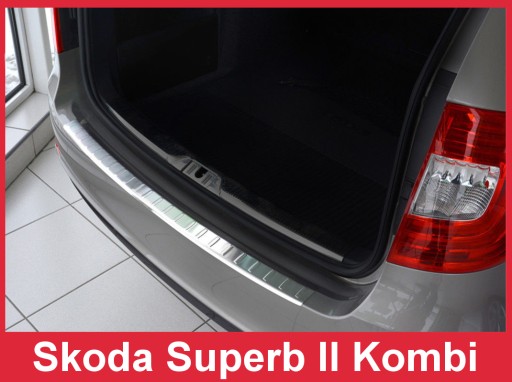 SKODA SUPERB 2 KOMBI Накладка на задний бампер