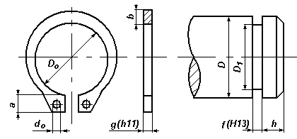 SEG Z30 Z 30 комплект внешних сегеров, 5 шт.