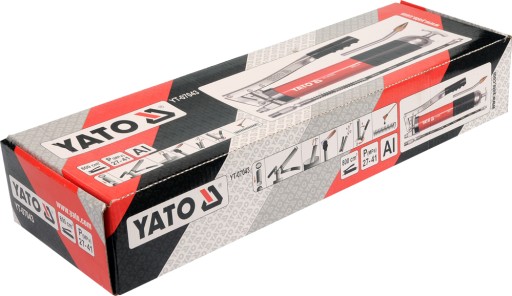 800CC РУЧНОЙ смазочный шприц, усиленный, YATO