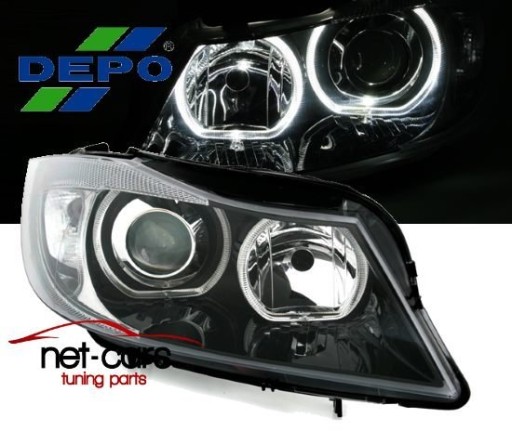 ЛАМПЫ ФАР BMW 3 E90 E91 -11 ANGEL EYES LED