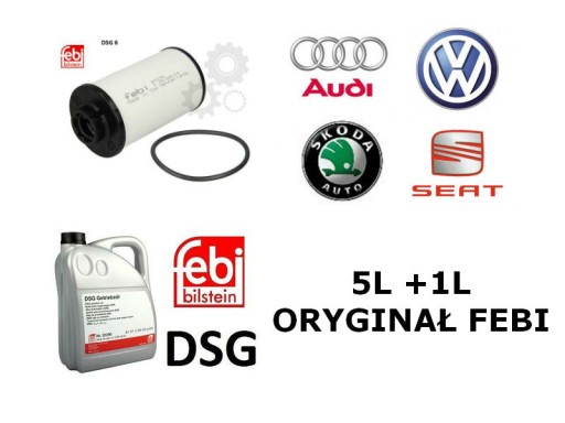 ФИЛЬТР + МАСЛО 6Л ДЛЯ DSG G052182A2 G052182A2 КОМПЛЕКТ