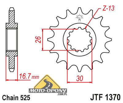 Комплект привода Honda CBR 600 RR, цепь POWER ZVMX