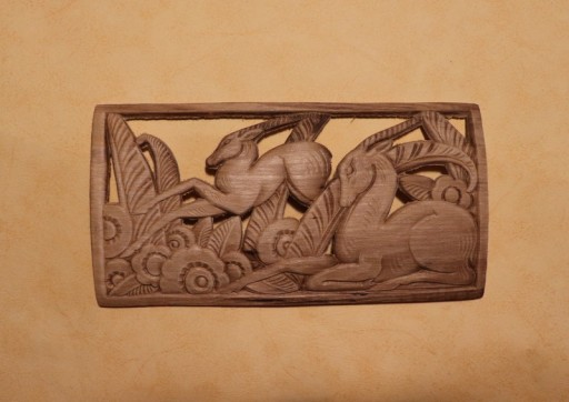 Декор 21x11 см, аппликация ANTILOPA, stucco-D140