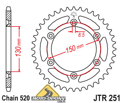 Комплект привода Yamaha YZ 125 99-01 Усиленный.