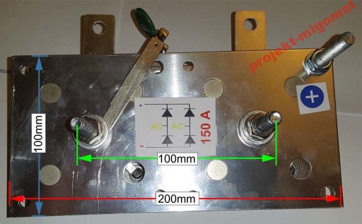 Выпрямительный мост 150А для запуска сварочного аппарата migomat
