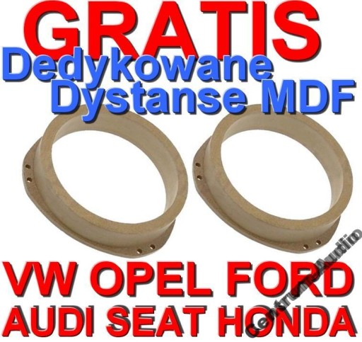 Колонки HERTZ DSK165 для AUDI HONDA FORD OPEL +МДФ