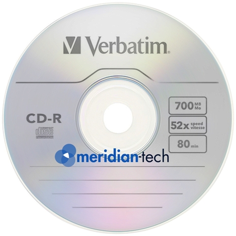 VERBATIM CD-R 700MB 52x 1 шт. в конверте