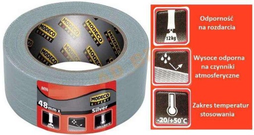 Армированная ремонтная монтажная лента Duct Tape 10 м