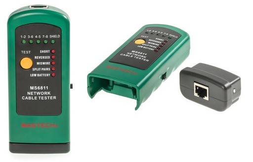 Tester okablowania LED RJ45 8p8C + terminator