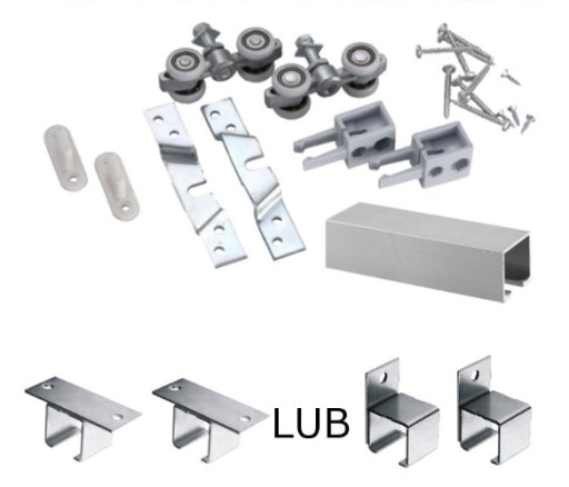 Drzwi przesuwne przejściowe zestaw okuć 150cm