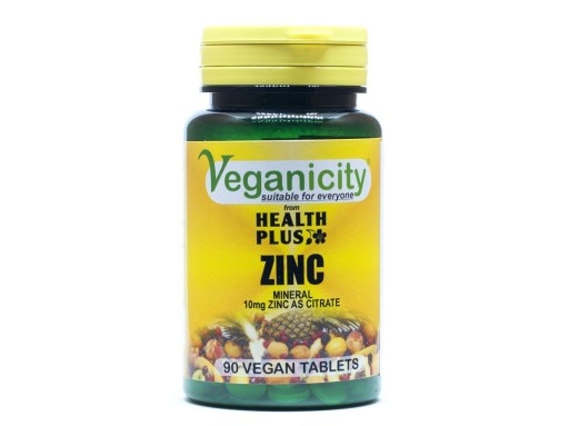 Cynk Cytrynian 90 Tab WEGETARIAN Veganicity Mocny