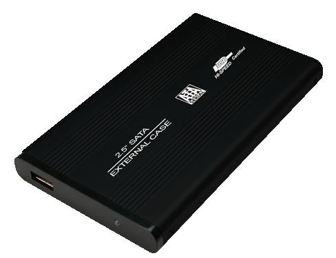 КОРПУС LL ДЛЯ USB 2.0 SATA HDD SSD 2.5 ЧЕРНЫЙ