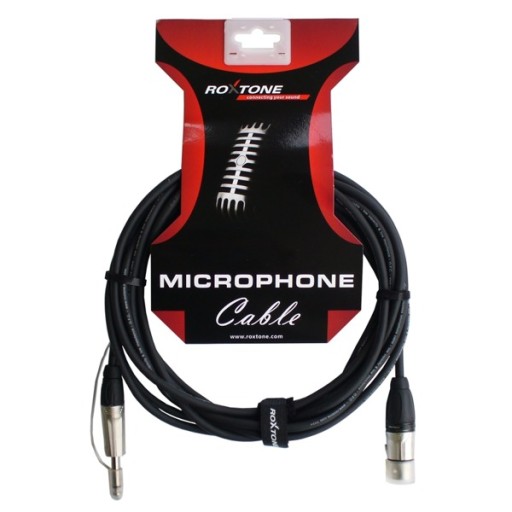 ROXTONE DMXJ210L3 KABEL MIKROFONOWY JACK 6,3 MONO/GN XLR 3m