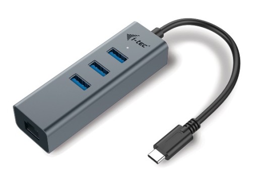 i-tec USB C Metal 3-портовый концентратор Gigabit Ethernet LAN