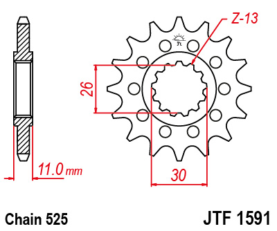 Комплект привода ЦЕПЬ ПРИВОДНОЙ ЗВЕЗДОЧКИ СДЕЛАЛА JT YAMAHA TDM 900 STRONG X-Ring!