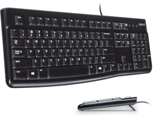 КЛАВИАТУРА LOGITECH K120 ПЛОСКАЯ USB-КЛАВИАТУРА НОВАЯ