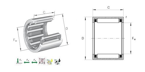 HK 0910 ИГОЛЬЧАТЫЙ ПОДШИПНИК 9x13x10 мм HK0910