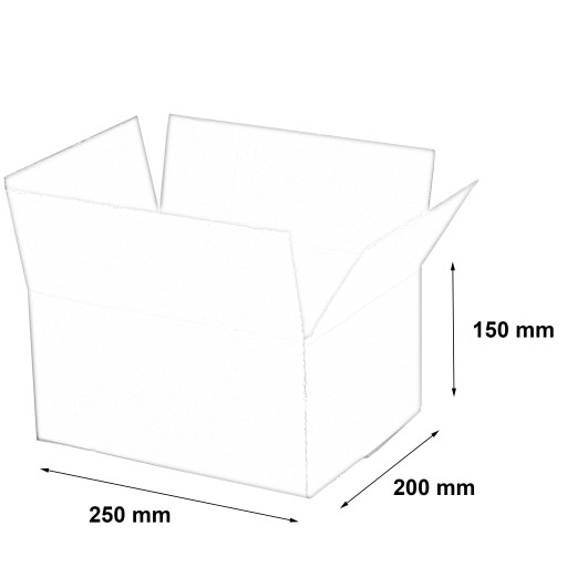 КАРТОННАЯ КОРОБКА 250x200x150 мм КОРОБКА 50 шт.