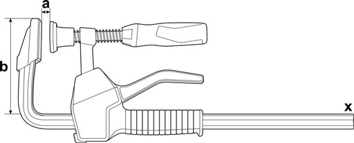 Струбцина одноручная EHZ, с BESSEY 600х100мм.