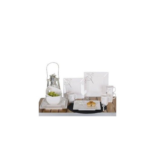 Talerz deserowy Quadrato Pearl 1szt.Gimex melamina