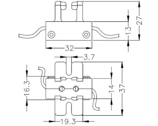 Розетка Gy9.5 Gz9.5 4KV итальянского производства. D3Y