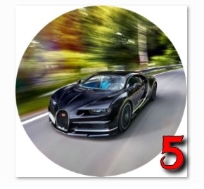 ТОЛСТАЯ ВАФЛЯ ДЛЯ ТОРТА BUGATTI CHIRON CAR AUTO