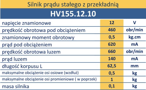 Двигатель с редуктором 460 об/мин 12В производства итальянский