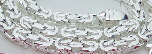 Włoski Łańcuch Męski Splot Królewski 5mm 50cm