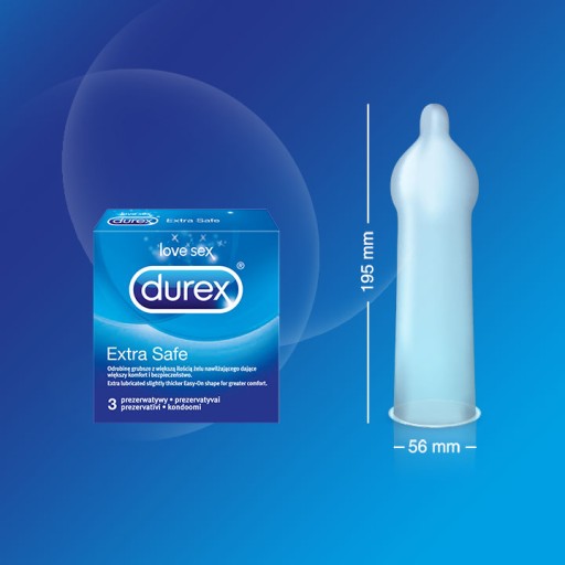 Презервативы DUREX Extra Safe 3 шт.