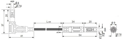 измерительный кабель; предохранитель SIL1m 2xбанан 4 мм; WS270S100GE