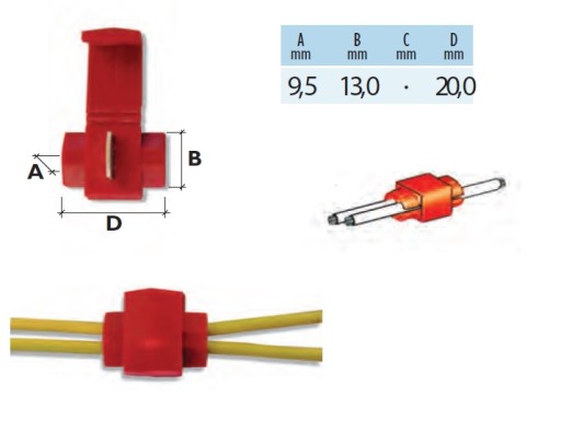 SZYBKOZŁĄCZKA ZŁĄCZKA NA KABEL 2,63-6,64MM 4SZT