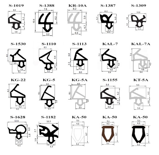 Уплотнители окон С-1560 и С-1172