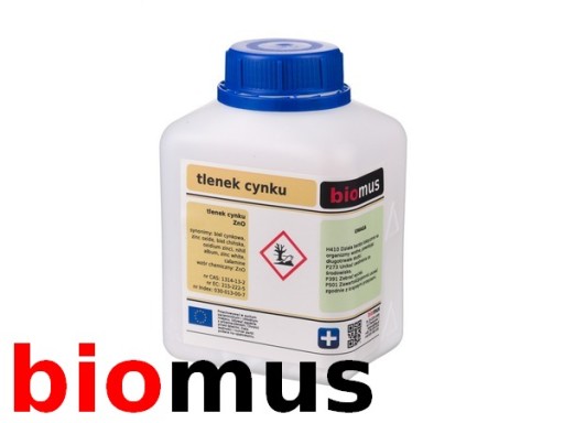 TLENEK CYNKU biel cynkowa czysty 500g BIOMUS