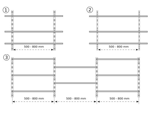 ОПОРА ПОЛКИ МЕТАЛЛИЧЕСКАЯ НАСТЕННАЯ ПОЛКА ANGLE18B