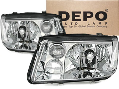 DEPO REFLEKTORY LAMPY H4 VW BORA L+P NOWE 2 SZT