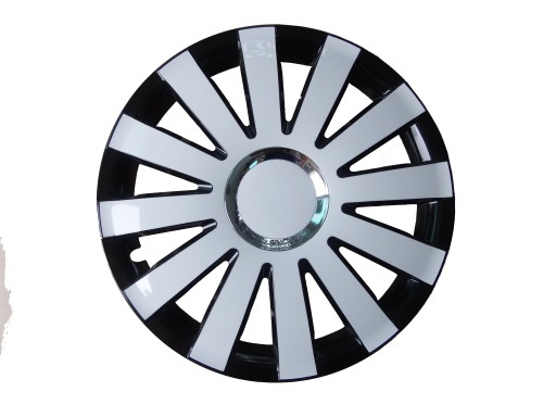 КОЛПАКИ 15 ЧЕРНО-БЕЛЫЕ OPEL VW AUDI FIAT FORD KIA