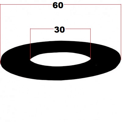 Уплотнение для смывного клапана 60Х30