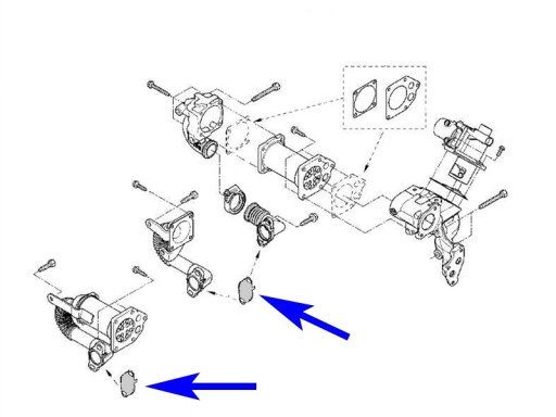 Заглушка EGR Renault Dacia Nissan Suzuki 1.5 dCi