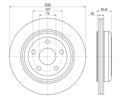 TEXTAR DISCS 92273403 JEEP GRAND CHEROKEE IV WK2