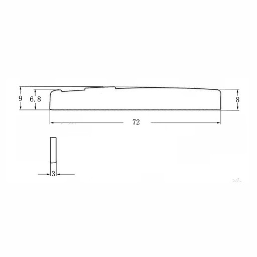 Kera Audio MG-01 Cream Седло для акустической гитары