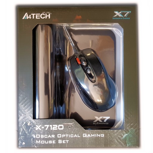Оптическая игровая мышь A4Tech + игровой планшет X7