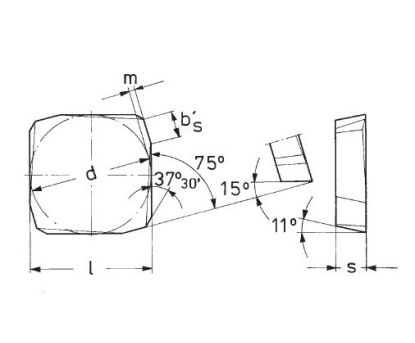 Пластины SPKN 1203 EDR SM P25, новая пластина