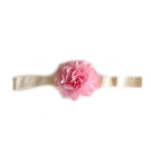 Цветочная полоса Ecru+Pink 35CM-54CM крещение