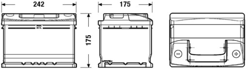 АККУМУЛЯТОРНАЯ БАТАРЕЯ VARTA SILVER DYNAMIC 61 Ач, 600 А, D21