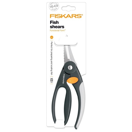 НОЖНИЦЫ ДЛЯ РЫБЫ FISKARS С ПРОЧНЫМИ ОСТРЫМИ ЗУБЧАТЫМИ ЛЕЗВИЯМИ