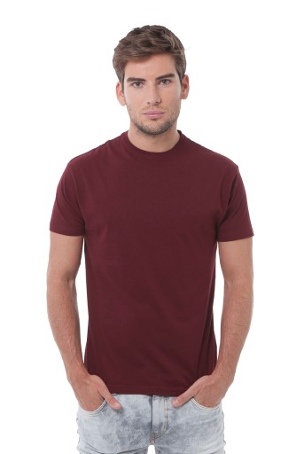 KOSZULKA bawełniana MĘSKA BEZ NADRUKU T-shirt męski JHK 155g M -33 kolory
