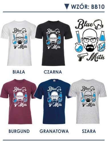 KOSZULKA T-SHIRT BREAKING BAD HEISENBERG PINKMAN S