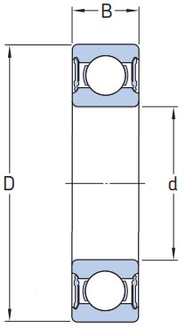 Подшипник шариковый 6202 LLU/5K 2RS NTN 15x35x11